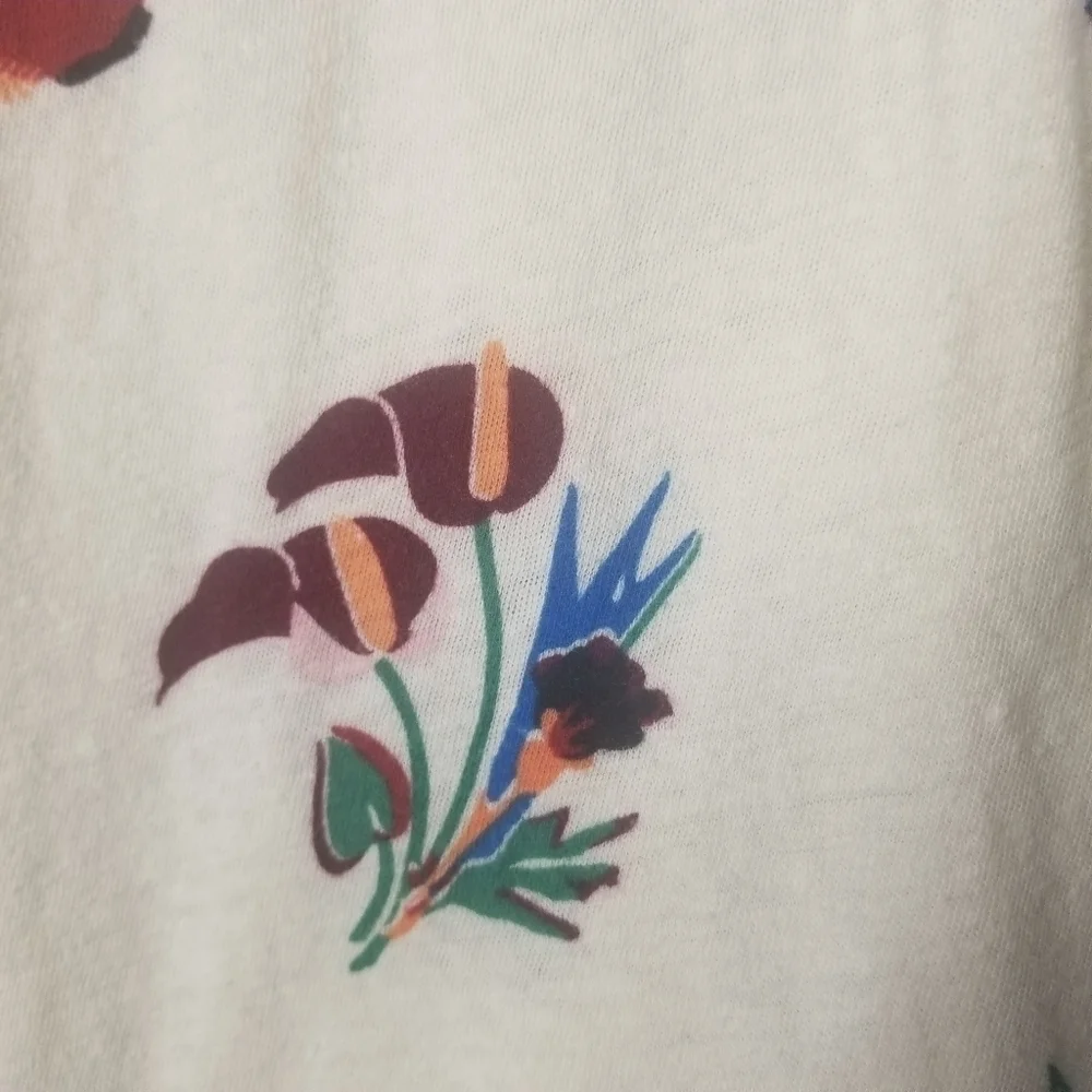 Madewell fromt knot tee hawaiian hideaway
